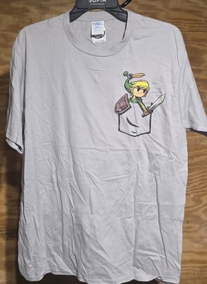 The Legend of Zelda Minish Cap Link in Pocket Sword Triforce TLOZ Hyrule, Large