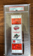 1987 WORLD SERIES Game 2 FULL Ticket PSA 8 NM-MINT, POP 3, NONE HIGHER!!!!