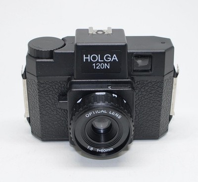Klassische HOLGA 120N Schwarz Mittelformat 120 Filmkamera mit Box - Neu in OVP