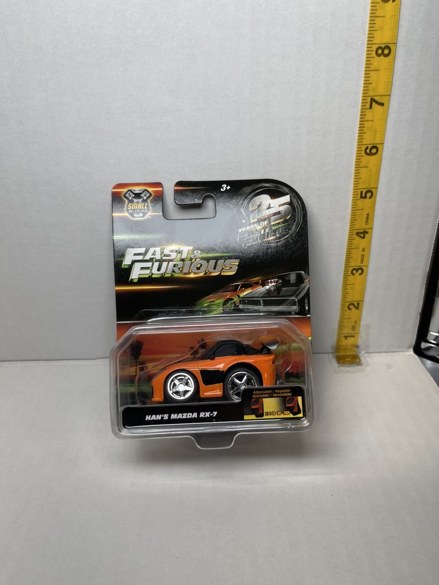 NEW !!! Jada Fast & Furious 25 Years Small Blocks 1/43 Han's Mazda NEW !!! Jada Fast & Furious 25 Years Small Blocks 1/43 Han's Mazda