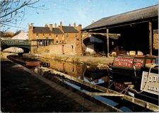 Canal Side Scene At The Black Country Museum Postcard Unp