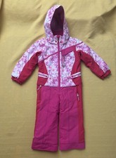 Obermeyer Girl  s I Grow Starlet Floral Pink One Piece Snowsuit Size 4