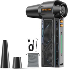Compressed Air Duster, 300000RPM Powerful Electric Air Duster Rechargeable with