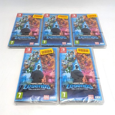 Minecraft Legends Deluxe Edition for The Nintendo Switch PAL PEGI 7 | Lot of 5