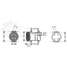 Kompressor Klimaanlage Klimakompressor für Alfa Romeo Fiat Stilo 147 GT 192