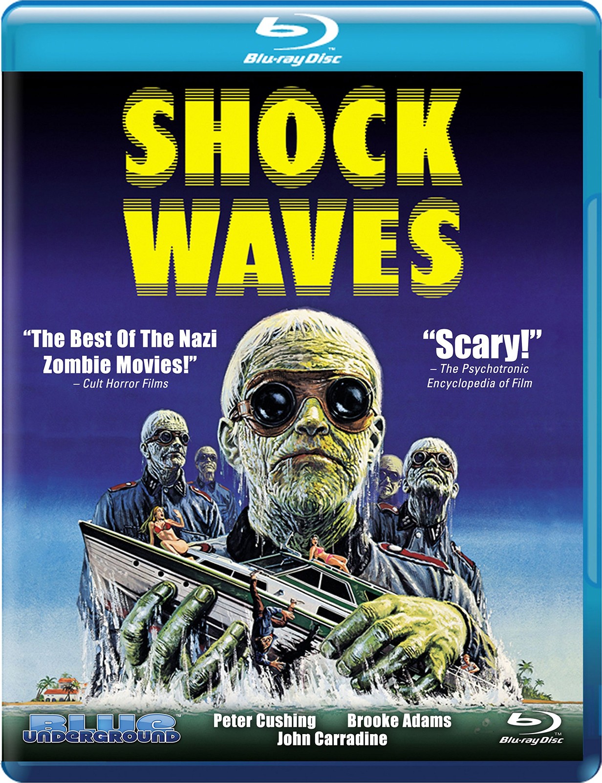 Shock Waves (Blu-ray) Peter Cushing Brooke Adams Luke Halpin John Carradine