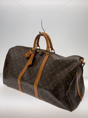 LOUIS VUITTON Keepall Bandoulière 55 Monogram Canvas Brown PVC M41414 Unisex