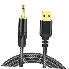 USB to 3.5mm TRS Stereo Audio Cable USB A 2.0 to 1/8 inch 3.5mm Male Audio 10FT
