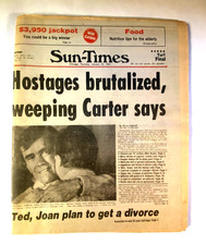 Vintage Chicago Sun-Times Jan 22, 1981 Newspaper Collectible Vintage Chicago Sun-Times Jan 22, 1981 Newspaper Collectible