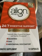 Align Probiotic #1 Supplement&Gastroenterologists 14 capsules Exp 10/2027