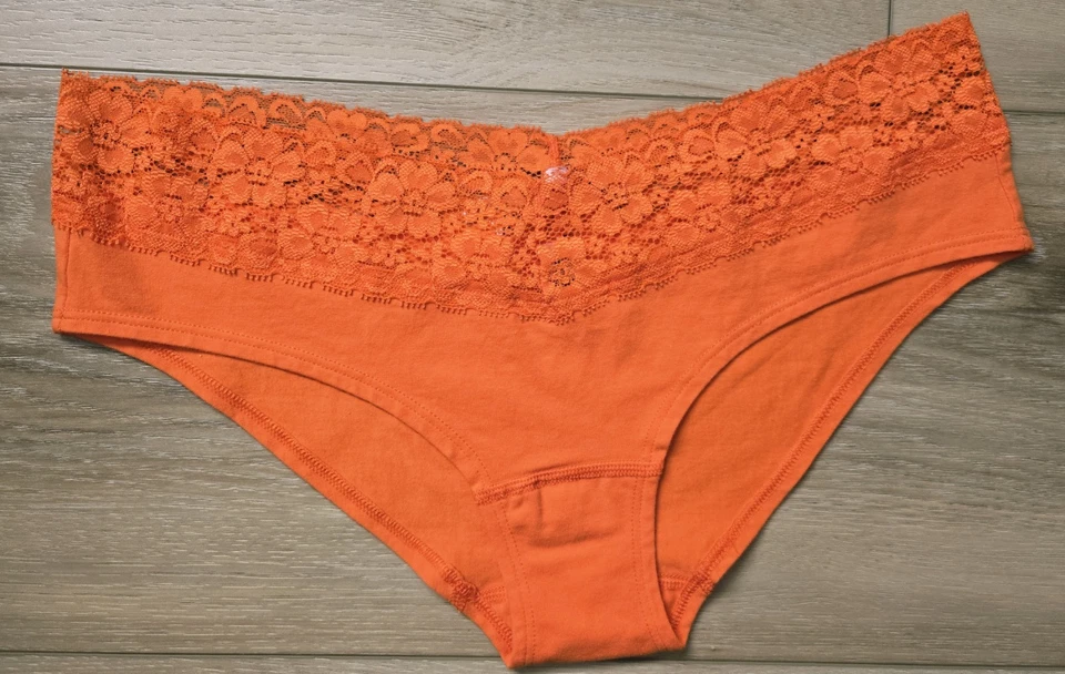 Vintage Victoria's Secret PINK Chicago Bears Cotton Lace Waist Hipster Panties M - Image 2 of 3