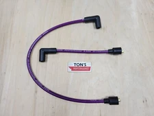 Ton's Harley Big Twin 84-98 FXD Dyna Softail 8mm Spark Plug Wires Purple