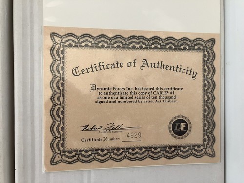 Cable issue 1. Dynamic Forces (DF) Signed & Numbered. Certified Limited to 10000 - Picture 7 of 7