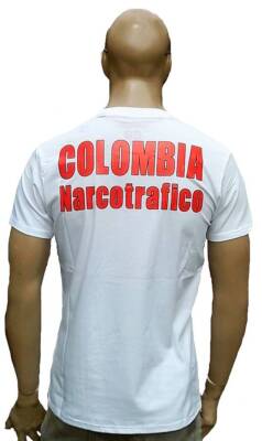 De Puta Madre 69 COLOMBIA NARCOTRAFICO Drug Courier White T-Shirt M L XXL