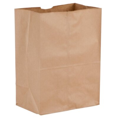 Duro Short Tiger Flat Bottom Paper Barrel Sack Kraft, 1/8 BBL, 10.1'' x 6.75'' x