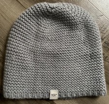 Unisex Adult UGG Knit Beanie Winter Hat Gray One Size