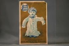 Antique Bronzed Advertising Blotter, Keystone Wringers, Elmira NY Hardware Store