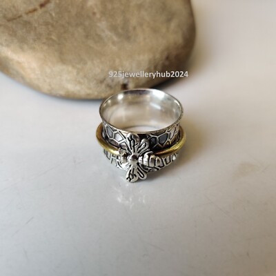 Unique Spinner Ring 925 Sterling Silver Gift For Beautiful Girls Ring PG5871