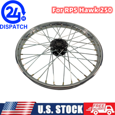 #ad For RPS Hawk 250 Carb Front Wheel Rim Hub Spoke Kit Sliver $73.99