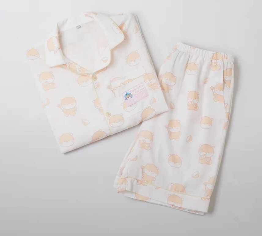 MONSTAX MONMUNGCHI X SPAO short-sleeved pajamas set SUMMER