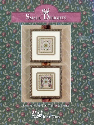 JUST NAN SMALL DELIGHTS ''WINTER & SPRING'' KREUZSTICHKARTE (JN057) 1999