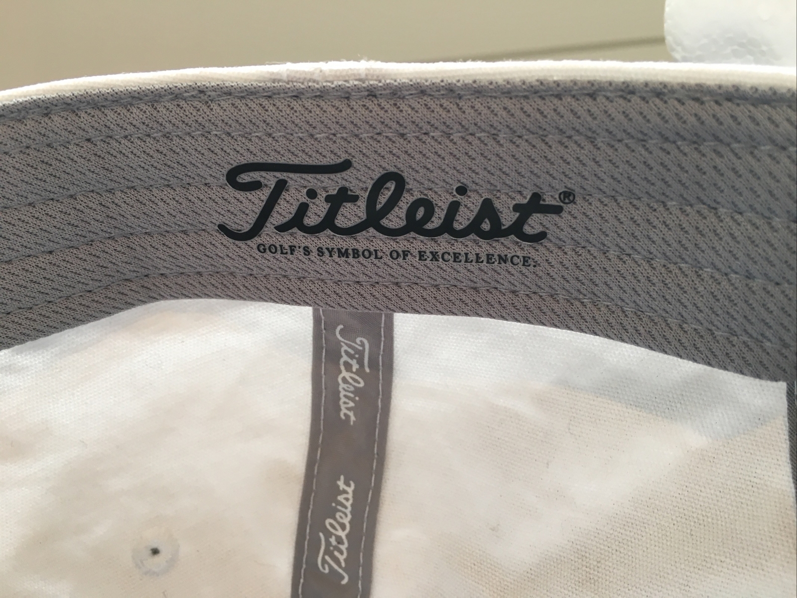 Titleist Hat/cap Strap Back Adjustable White Red … - image 9