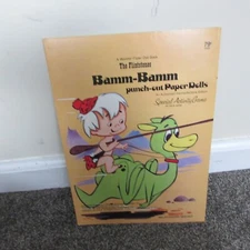 Vintage  Fintstones Bamm-Bamm Paper Doll Book Uncut