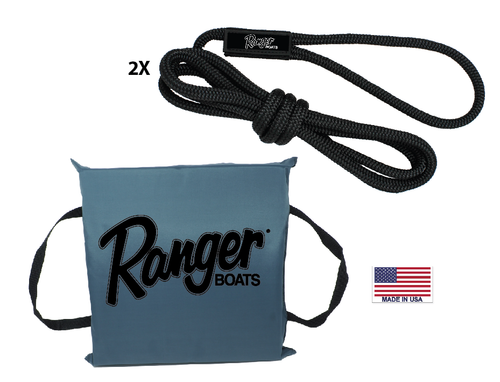 Ranger Boats Pack - Throw Cushion and (2) Dock Lines MADE IN USA - Starter Pack - Picture 3 of 24