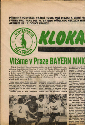 UEFA Cup - EC III 79/80 Bohemians Prag - FC Bayern München, 19.09.1979