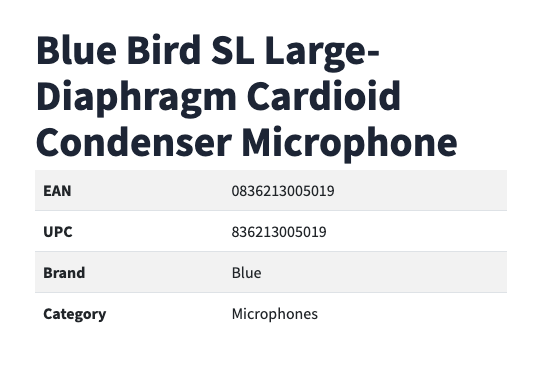 Blue Microphones Bluebird SL Studio Condenser Microphone Blue Microphones Bluebird SL Studio Condenser Microphone