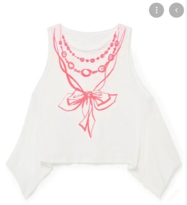 Little Creative Factory Game-On Arty Bow Uneven Vest T-shirt