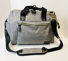 RUVALINO Diaper Bag, Large Diaper Tote Insulated Pockets Grey Boys and Girls