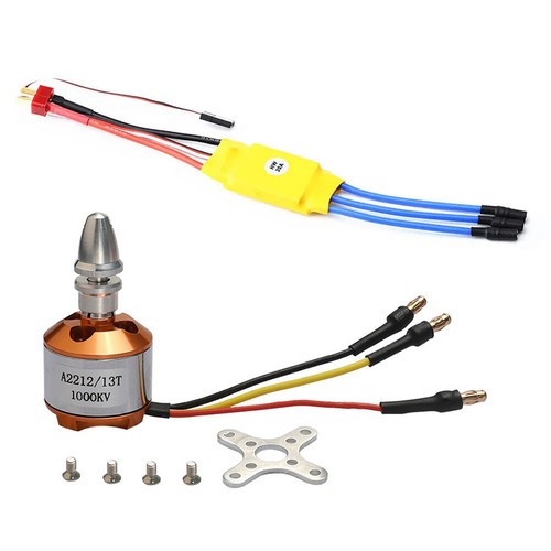 930KV-2700KV A2212 Brushless Motor/30A ESC For RC Airplane Glider Fixed Wing - Picture 5 of 35