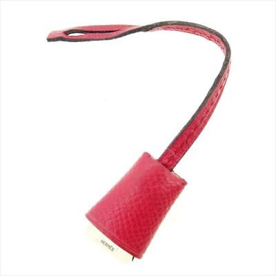 Hermes Bag charm Red Leather Silver material Woman unisex Authentic Used  Q546 | eBay