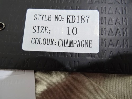 SIZE 10 champagne strappy NAANAA cut out mini dress 2 side pockets new with tags - Picture 9 of 12