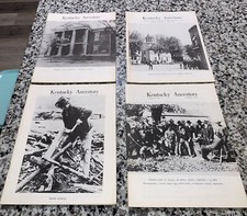 Kentucky Ancestors 1983 Set 4 Quarterly Kentucky Historical Society Genealogy