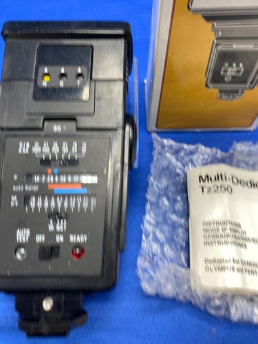 Achiever TZ250 flash multi-dedicated auto thyristor camera flash in original box - Picture 3 of 10