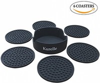 Table Drinks Silicone Coasters, No Stains, No Spills, Set Of 6 Silicone Mat For Table Drinks Silicone Coasters, No Stains, No Spills, Set Of 6 Silicone Mat For