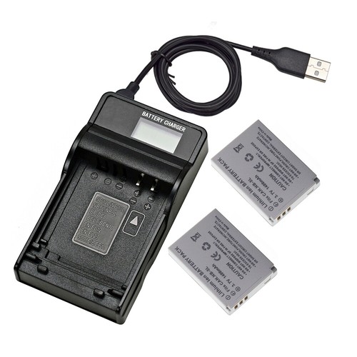 2 Battery+LCD Charger For Canon PowerShot SD700 IS SD790 IS SD800 IS SD950 SD990 - Picture 2 of 12