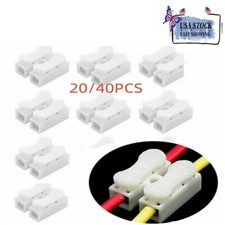 Terminal 20/100Pcs CH-2 Spring Wire Quick Connectors Splice Cable Clamp 2 Way