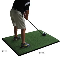 3' x 5' Commercial Nylon Pro Golf Turf Foam Mat Chipping Driving Range Practice 
