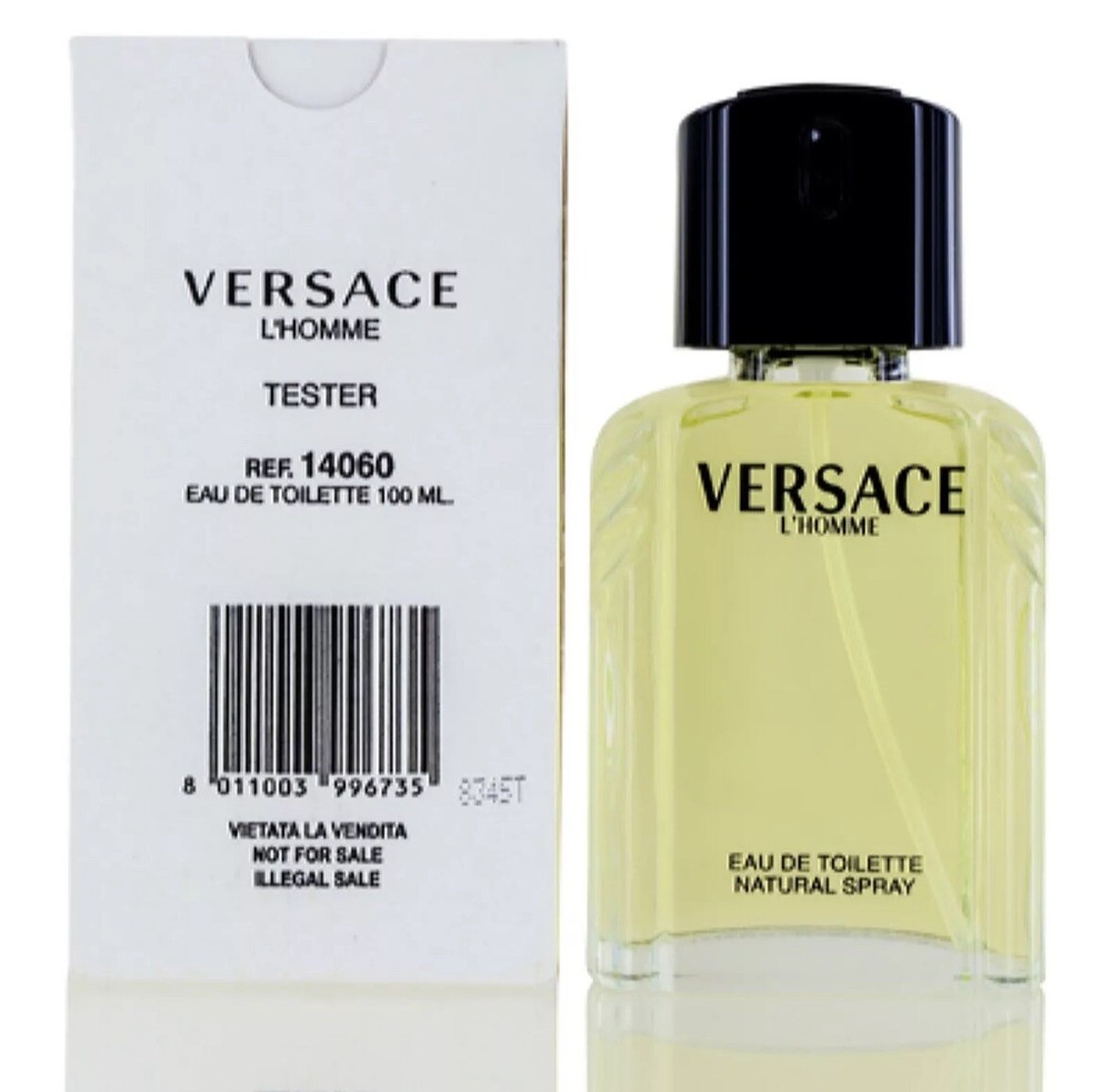 Versace L’Homme EDT Spray For Men 3.4 Fl Oz 100 ML New In Tester Box