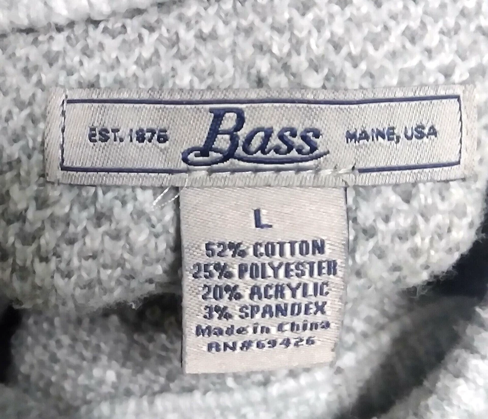 Suéter grande Bass para mujer gris pingüino EE. UU. pesado suave ¡Bonito usado en excelente estado! Foto 2 de 4