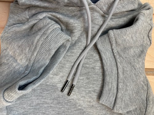 Reebok Dog Pullover Hoodie Gray Fleece Dog Sweater, LARGE - Picture 8 of 10