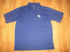 Mens ANTIGUA GOLF UK KENTUCKY WILDCATS collared short sleeve polo shirt sz L Lg