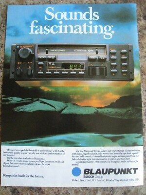 BLAUPUNKT BOSCH GRUPPENRADIO CASSETTE STEREO PLAYER 1982 CA. A4 GRÖSSE D