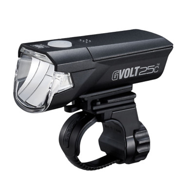 Fahrradlampe Frontlicht 25 LUX CATEYE GVolt 25c 2-6,5 h FlexTight Halterung Akku