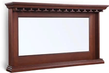 Seville Back Bar Mirror - 62" X 35.5" Beveled Wall Mirror with Shelf & Built-In