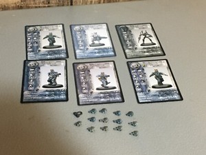 A23382 RACKHAM AT-43 UNA MIXED LOT TROOPERS HEAD BITS + CARDS