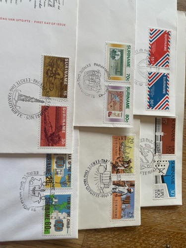 Suriname astounding FDC cover collection 158 all different many blocks etc !!! - Picture 7 of 24